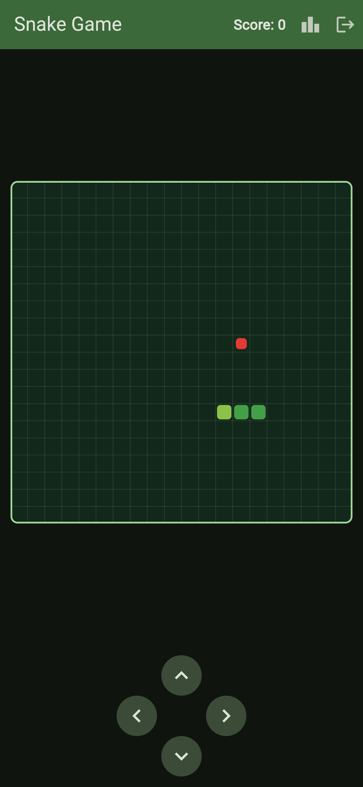 Snake Game gameplay on an iPhone